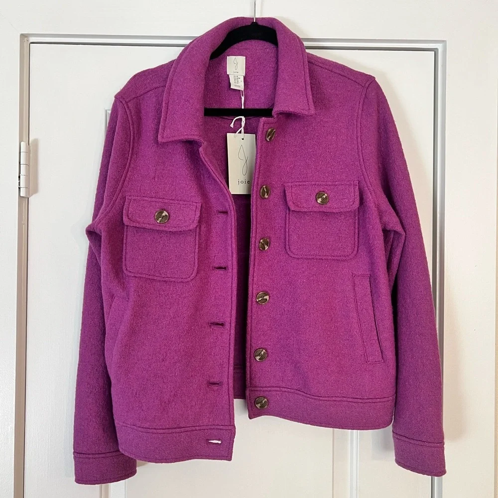 Joie Boiled Wool Shacket - Picture 1 of 6